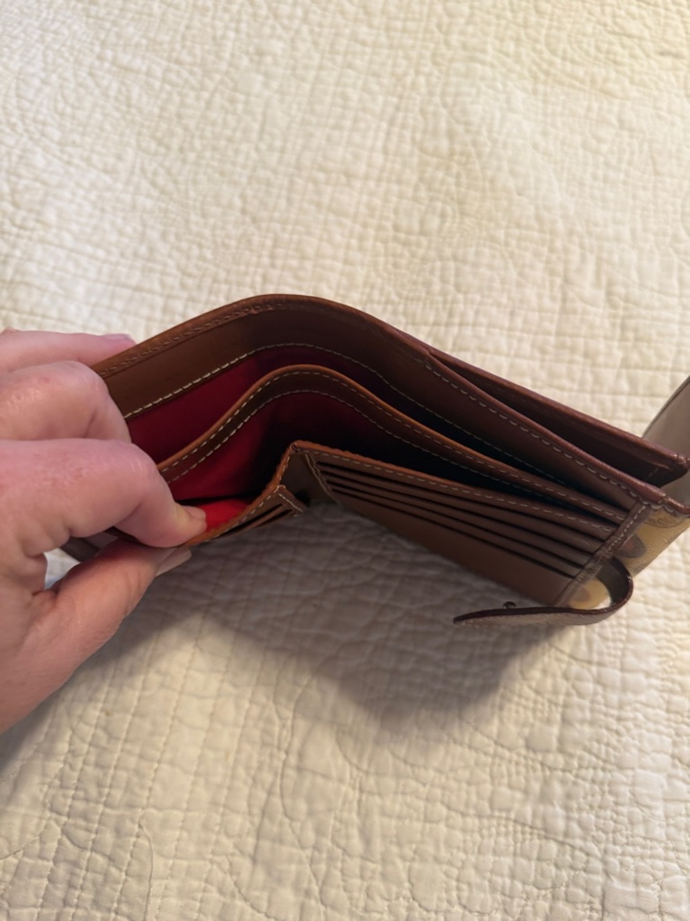 Dooney & Bourke Multicolor Medallion Compact Wallet - Picture 5 of 5